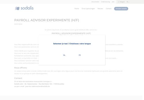 
                            2. Loonadministratie – Sodalis