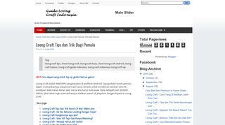 
                            11. Loong Craft Tips dan Trik Bagi Pemula | Guide Loong Craft