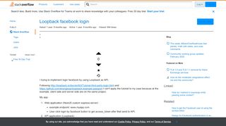 
                            3. Loopback facebook login - Stack Overflow