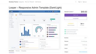 
                            7. Looper – Responsive Admin Template (Dark/Light) - Bootstrap Themes