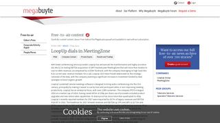 
                            12. LoopUp dials in MeetingZone | Megabuyte