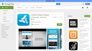 
                            6. LOOX Fitness Planer – Apps bei Google Play