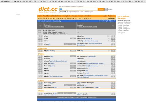 
                            13. lop | Übersetzung Englisch-Deutsch - dict.cc