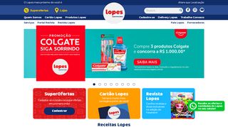 
                            5. Lopes Supermercados | Sempre perto de você