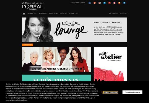 
                            1. L'Oréal Paris: Beauty, Style und Pflege in der lounge