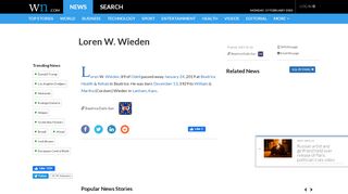 
                            12. Loren W. Wieden - WorldNews - WN.com