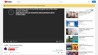 
                            5. LORIS – Proxy Access Demo - YouTube