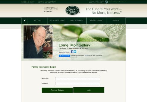 
                            10. Lorne Sellery Login - KINGSTON, Ontario | Simpler Times Kingston