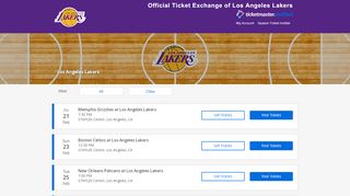 
                            4. Los Angeles Lakers Tickets 2018-19 | NBA Official Resale Marketplace