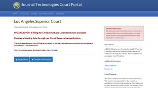 
                            10. Los Angeles Superior Court | Journal Technologies Court Portal