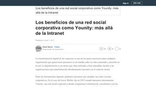 
                            6. Los beneficios de una red social corporativa como Younity: más allá ...