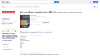 
                            5. Los ilustrados de Nueva Granada, 1760-1808: genealogía de una ...