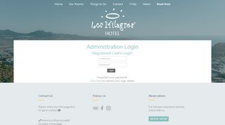 
                            6. Los Milagros Hotel | Administration Login