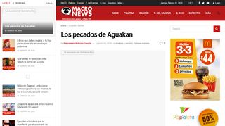 
                            12. Los pecados de Aguakan - Macronews