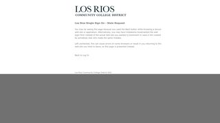 
                            1. Los Rios Single Sign On