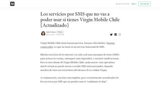 
                            11. Los servicios por SMS que no vas a poder usar si tienes Virgin Mobile ...