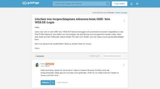 
                            5. Löschen von vorgeschlagenen Adressen beim GMX- bzw. WEB.DE-Login ...