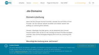 
                            3. Löschung - DENIC eG