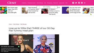 
                            2. Lose up to 10lbs! Part THREE of our 30 Day Flat ... - Closer Magazine