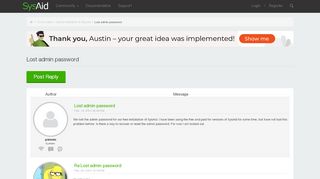 
                            3. Lost admin password - SysAid