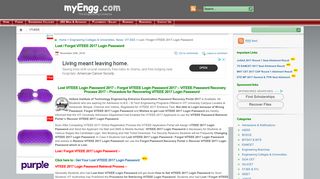 
                            10. Lost / Forgot VITEEE 2017 Login Password - myEngg.com