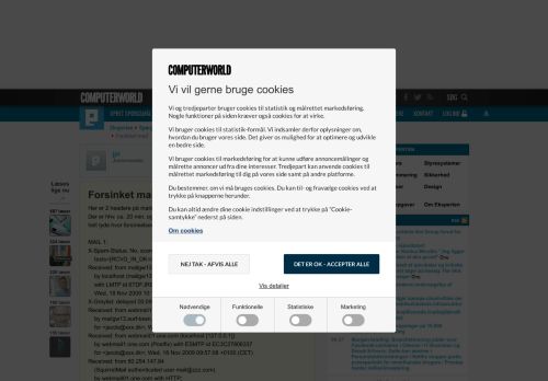 
                            7. [løst] Forsinket mail - Eksperten - Computerworld