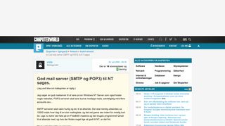 
                            9. [løst] God mail server (SMTP og POP3) til NT søges. - Eksperten ...