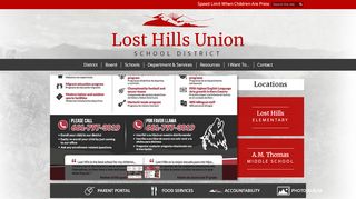 
                            13. Lost Hills Union School District