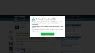 
                            7. [løst] Hotmail login problemer - Eksperten - Computerworld