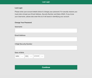 
                            1. Lost Login? - bet365