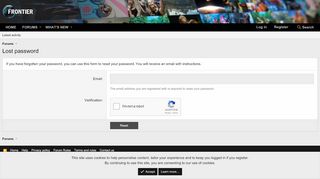 
                            4. lost password - Frontier Forums - Frontier Developments