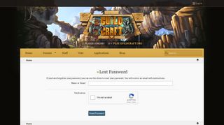 
                            1. Lost Password | GuildCraft Network - Cracked Minecraft Server