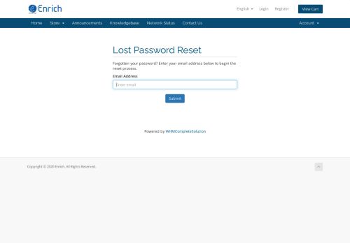 
                            9. Lost Password Reset - Enrich