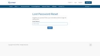 
                            10. Lost Password Reset - XYPNET