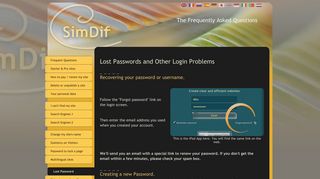 
                            8. Lost Passwords and Other Login Problems