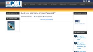 
                            5. Lost your Password? - PMI Orange County