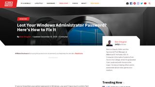 
                            13. Lost Your Windows Administrator Password? Here's How to Fix It