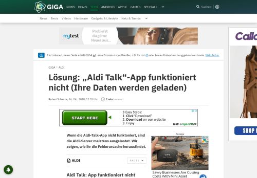 
                            12. Lösung: „Aldi Talk“-App funktioniert nicht (Ihre Daten werden geladen ...