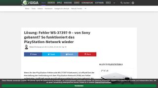 
                            8. Lösung: Fehler WS-37397-9 – von Sony gebannt? So funktioniert das ...