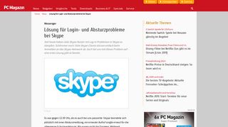 
                            6. Lösung für Login- und Absturzprobleme bei Skype - PC Magazin