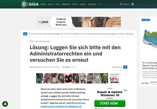 
                            6. Lösung: Loggen Sie sich bitte mit den Administratorrechten ein und ...