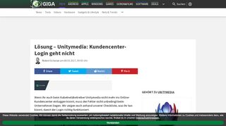 
                            2. Lösung – Unitymedia: Kundencenter-Login geht nicht – GIGA