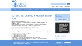 
                            12. LOT U14, U17 und U20 in Mülheim an der Ruhr Judo Team Erkelenz ...