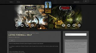 
                            7. LOTRO Firewall Help – STANDING STONE GAMES HELP