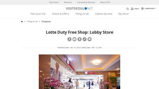 
                            13. Lotte Duty Free Shop: Lobby Store - Shopping : Visit Seoul - The ...
