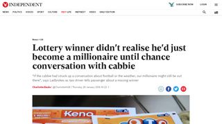 
                            9. Lottery winner didn't realise he'd just become a millionaire until ...