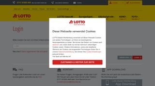 
                            1. LOTTO Baden-Württemberg - Login-Formular