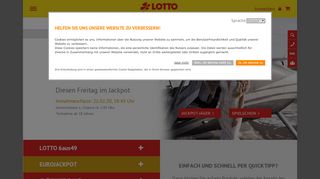 
                            2. LOTTO Rheinland-Pfalz, Online LOTTO spielen