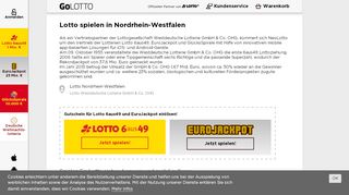 
                            8. Lotto spielen in Nordrhein-Westfalen - GOLOTTO.de