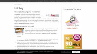 
                            10. lottobay.de Erfahrung und Test - Lotto Online Spielen